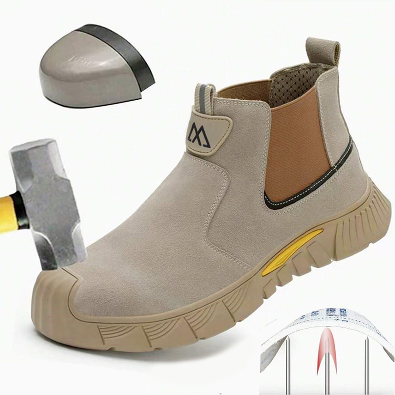 Leather Work Factory - Zapatos de Seguridad para Hombre de