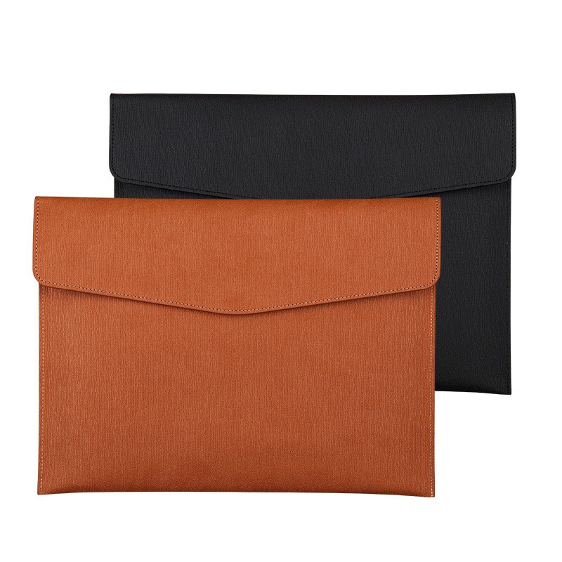 Leather Work Folder - Bolsa para documentos de piel sintética,