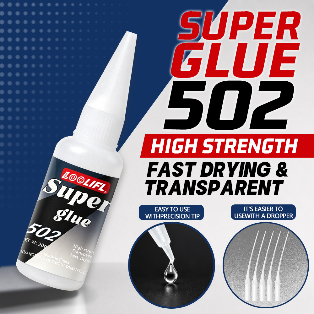 Leather Work - Loolifl-502-20Ml Adhesivo de Cianoacrilato Transparente Instantáneo