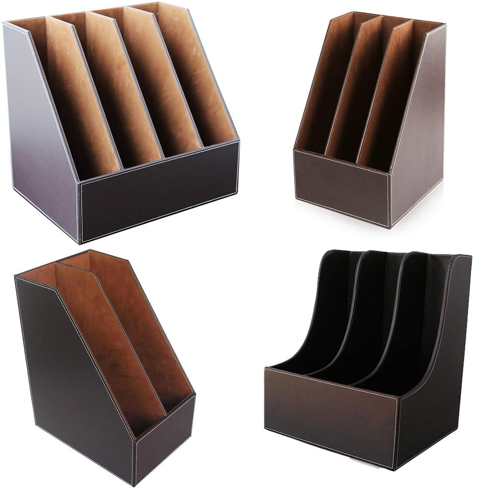 Leather Work Folder - XRHYY-carpeta de archivos de escritorio Vertical