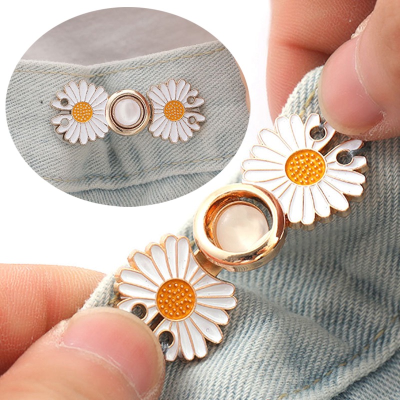 Snap Fastener Setter - Botones de flores de Metal reutilizables,