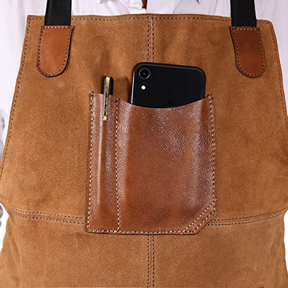 Leatherwork Apron - Cómodo delantal de trabajo de terciopelo