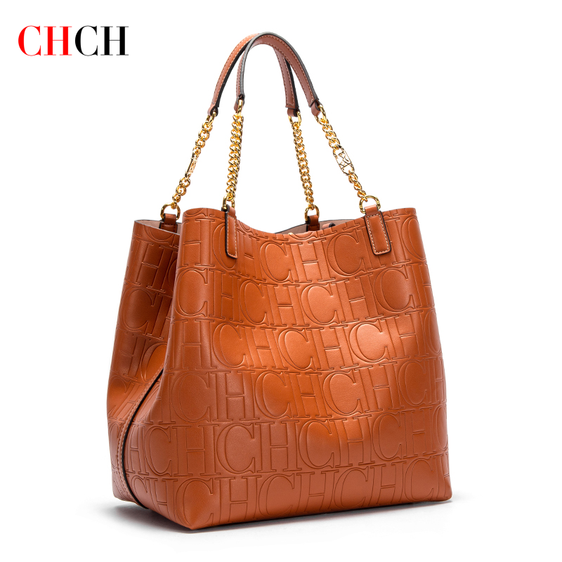 Leatherwork Letters - CHCH Bolso de mano para mujer