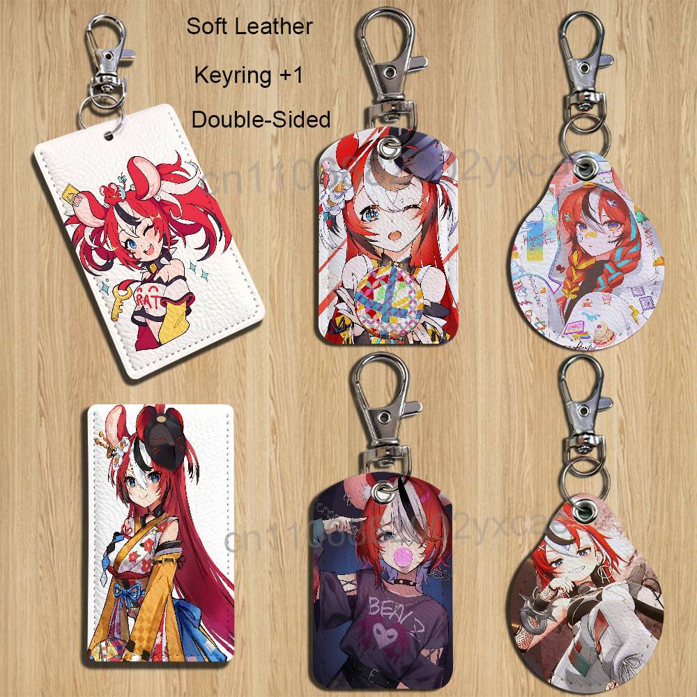 Leather Work - Lindo Porta Tarjetas Hakos Baelz Takodachi