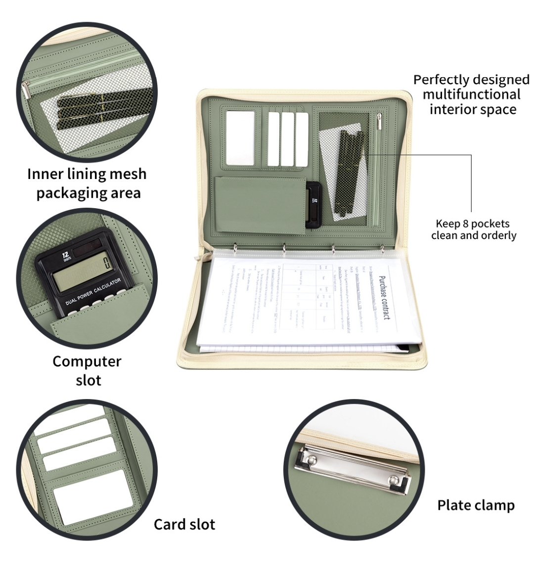 Nueva carpeta de padfolio con  - Leather Work Folder reseña y precio