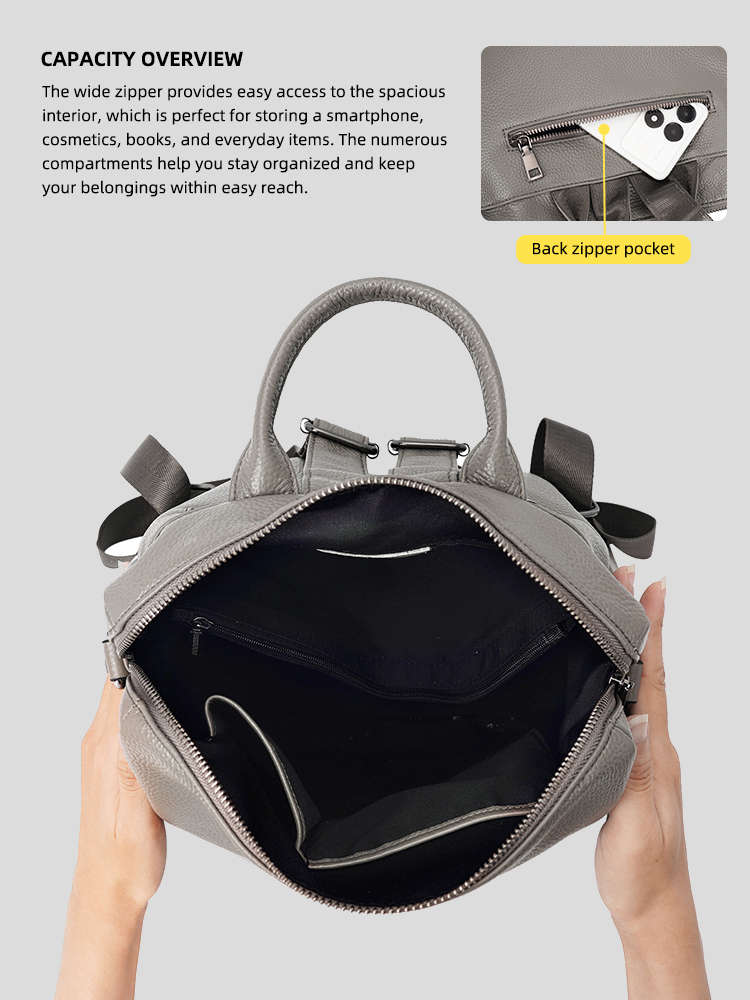 Mochila Zency Premium de Cuero - Leatherwork Letters reseña y precio