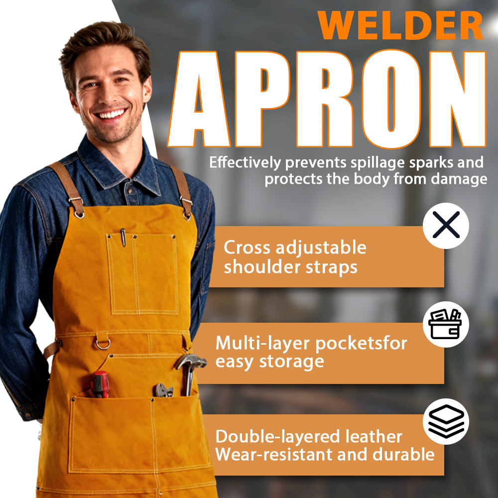 Delantal de soldadura de cuero - Leatherwork Apron reseña y precio