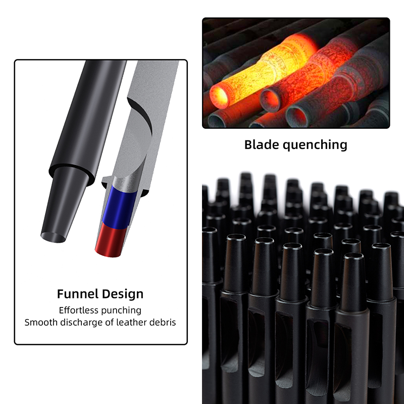 WUTA 1-10 piezas Perforadora d - Leatherwork Punching Tool reseña y precio