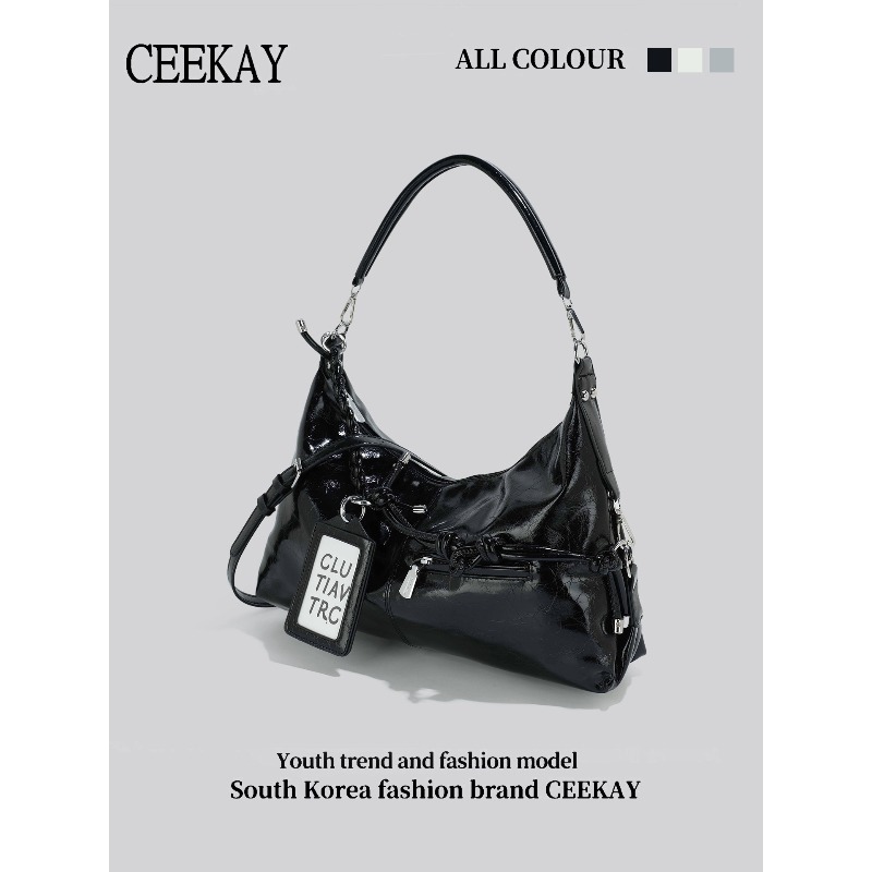Bolso Hobo de Cuero Brillante  - Leatherwork Letters reseña y precio