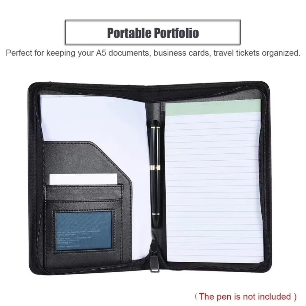 Portafolio de Negocios A5 Port - Leather Work Folder reseña y precio