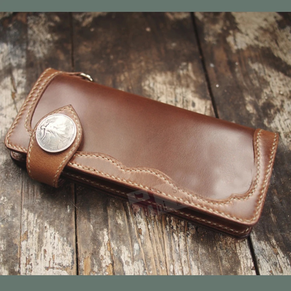 Tarjetero vintage de 20x9x2cm, - Leatherwork Patterns reseña y precio