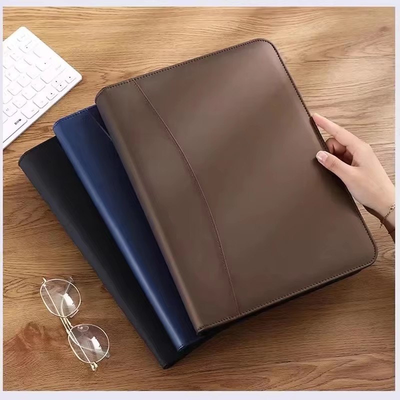 Portafolio de cuero PU, estuch - Leather Work Folder reseña y precio